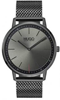 HUGO by Hugo Boss Men&#39;s Quartz Watch with Stainless Steel Strap, Gray, 20 (Model: 1520012)