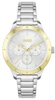 HUGO by Hugo Boss Women&#39;s Quartz Watch with Stainless Steel Strap, Silver, 16 (Model: 1540090)