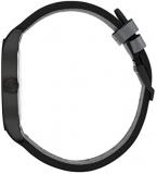 Hugo Men's #Dare Quartz Black IP and Leather Strap Casual Watch, Color: Black (Model: 1530050)