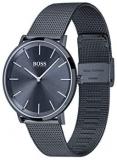 BOSS Men's Quartz Watch with Stainless Steel Strap, Blue, 20 (Model: 1513827)