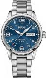 Hugo Boss Pilot Vintage 1513329 Silver/Blue Stainless Steel Analog Quartz Men's Watch