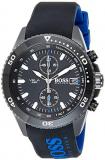 Hugo Boss Men&#39;s Chronograph Quartz Watch with Silicone Strap 1513776