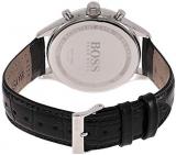 Hugo Boss Companion Black Dial Leather Strap Men's Watch 1513543