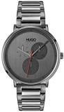 Hugo Men&#39;s #Guide - Ultra Slim Quartz Grey IP and Grey IP Bracelet Casual Watch, Grey, 1530012