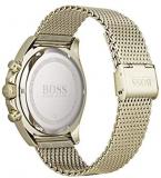 BOSS Ocean Edition, Chrono Quartz Gold Plated and Mesh Bracelet Casual Watch, Yellow, Men, 1513703