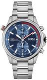 BOSS Men's Quartz Watch with Stainless Steel Strap, Silver, 24 (Model: 1513823)