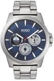 HUGO by Hugo Boss Men's #Twist Quartz Watch with Stainless Steel Strap, Silver, 22 (Model: 1530131)