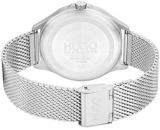 HUGO by Hugo Boss Men's #Smash Quartz Watch with Stainless Steel Strap, Silver, 20 (Model: 1530135)