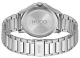 HUGO Men's Quartz Watch with Stainless Steel Strap, Silver, 22 (Model: 1530186)