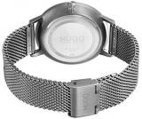 HUGO by Hugo Boss Men's #Exist Quartz Watch with Stainless Steel Strap, Silver, 21 (Model: 1530171)