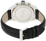 Hugo Boss Jet Black Dial Leather Strap Men's Watch 1513282