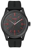 HUGO by Hugo Boss Men&#39;s #Create Stainless Steel Quartz Watch with Silicone Strap, Black, 22 (Model: 1530014)