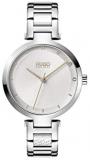 HUGO Women&#39;s #Hope Quartz Watch with Stainless Steel Strap, Silver, 8 (Model: 1540076)