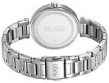 HUGO Women's #Hope Quartz Watch with Stainless Steel Strap, Silver, 8 (Model: 1540076)