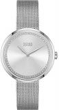 Hugo Boss Women&#39;s Quartz Watch with Stainless Steel Strap, Silver, 16 (Model: 1502546)