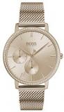 Hugo Boss Women&#39;s Infinity Quartz Watch with Stainless Steel Strap, Gold, 16 (Model: 1502519)
