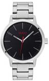 HUGO by Hugo Boss Men's #Stand Quartz Watch with Stainless Steel Strap, Silv...