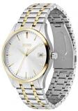 HUGO Men's Quartz Watch with Stainless Steel Strap, Two Tone, 22 (Model: 1513835)