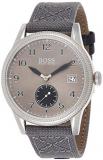 BOSS Men&#39;s Legacy Quartz Stainless Steel and Fabric Strap Casual Watch, Color: Grey (Model: 1513683)