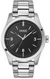 HUGO by Hugo Boss Men's Quartz Watch with Stainless Steel Strap, Silver, 22 (Model: 1530016)