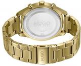 HUGO Men's Quartz Watch with Stainless Steel Strap, Gold Plated, 22 (Model: 1530164)