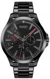 HUGO by Hugo Boss Men's #LEAP Quartz Watch with Stainless Steel Strap, Black...