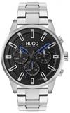 HUGO by Hugo Boss Men's #Seek Quartz Watch with Stainless Steel Strap, Silver, 22 (Model: 1530151)