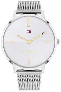 Tommy Hilfiger Women&#39;s Quartz Watch with Stainless Steel Strap, Silver, 18 (Model: 1782338)
