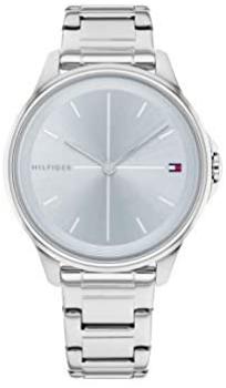 Tommy Hilfiger Women&#39;s Quartz Watch with Stainless Steel Strap, Silver, 16 (Model: 1782353)