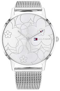 Tommy Hilfiger Women&#39;s Quartz Watch with Stainless Steel Strap, Silver, 20 (Model: 1782365)