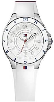 Tommy Hilfiger Women&#39;s 1781271 Stainless Steel Watch with White Silicone Band