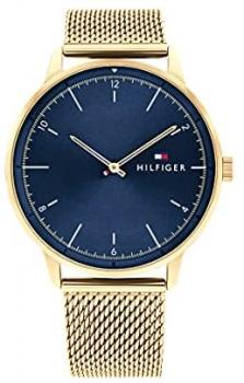 Tommy Hilfiger Men&#39;s Quartz Watch with Stainless Steel Strap, Gold, 21 (Model: 1791877)