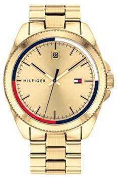 Tommy Hilfiger Men&#39;s Quartz Stainless Steel and Bracelet Casual Watch, Color: Gold (Model: 1791686)