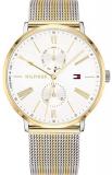 Tommy Hilfiger Women&#39;s 1782074 Jenna Stainless Steel Watch with Multicolour Stainless Steel Band