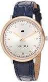 Tommy Hilfiger Women&#39;s &#39;SPORT&#39; Quartz Gold and Leather Casual Watch, Color: Blue (Model: 1781764)