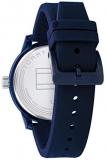 Tommy Hilfiger Men's Quartz Watch with Silicone Strap, Navy, 20 (Model: 1791803)