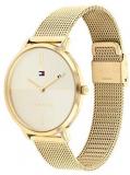 Tommy Hilfiger Women's Quartz Watch with Stainless Steel Strap, Gold, 18 (Model: 1782339)