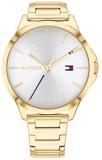 Tommy Hilfiger Women's Quartz Watch with Stainless Steel Strap, Gold Plated, 15.4 (Model: 1782086)