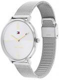 Tommy Hilfiger Women's Quartz Watch with Stainless Steel Strap, Silver, 18 (Model: 1782338)