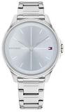 Tommy Hilfiger Women's Quartz Watch with Stainless Steel Strap, Silver, 16 (...