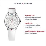 Tommy Hilfiger Women's 1781271 Stainless Steel Watch with White Silicone Band