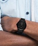 Tommy Hilfiger Men's Quartz Watch with Leather Strap, Black, 20 (Model: 1791800)