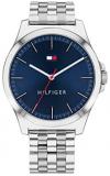 Tommy Hilfiger Men's Quartz Stainless Steel and Bracelet Casual Watch, Color: Silver (Model: 1791713)