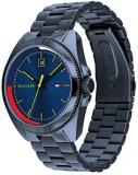 Tommy Hilfiger Men's Quartz Stainless Steel and Bracelet Casual Watch, Color: Blue (Model: 1791689)