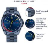 Tommy Hilfiger Men's Quartz Stainless Steel and Bracelet Casual Watch, Color: Blue (Model: 1791689)