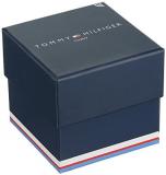 Tommy Hilfiger Men's Quartz Ion Plated and Leather Strap Watch, Color: Black (Model: 1791384)
