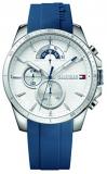 Tommy Hilfiger Men&#39;s Cool Sport Stainless Steel Quartz Watch with Silicone Strap