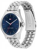 Tommy Hilfiger Men's Quartz Stainless Steel and Bracelet Casual Watch, Color: Silver (Model: 1791713)