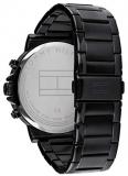 Tommy Hilfiger Men's Quartz Watch with Stainless Steel Strap, Black, 12.6 (Model: 1710383)
