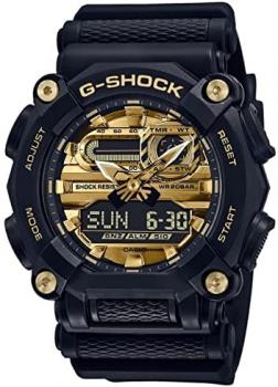 Casio Men&#39;s G-Shock Quartz Watch with Plastic Strap, Black, 23 (Model: GA-900AG-1AER)